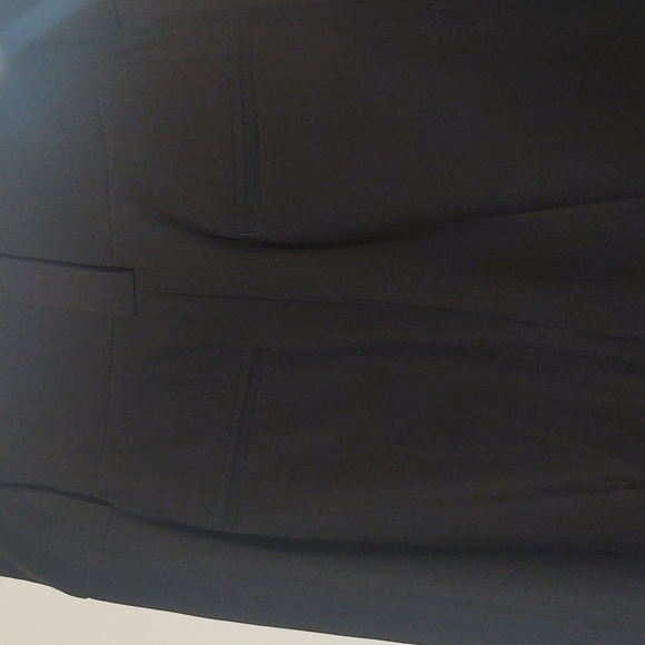 Madison Wide Waistband Pleated Black Women's Trousers - Picture 6 of 8